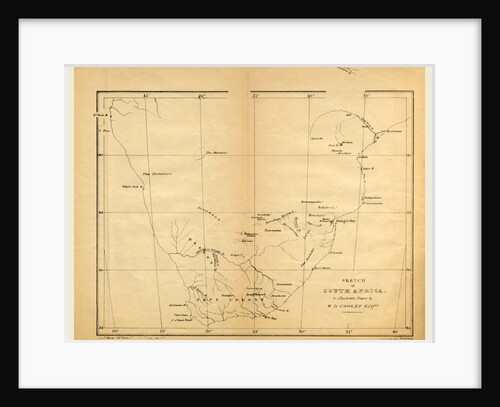 Map, Prospectus of an Expedition into the Interior of South Africa from Dalagoa Bay, etc. By W. D. Cooley by Anonymous