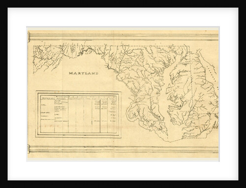 Map, Report on the projected survey of the State of Maryland, pursuant to a resolution of the General Assembly by Anonymous