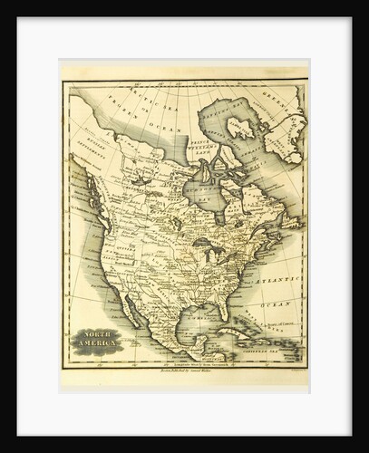 Map of North America by Anonymous