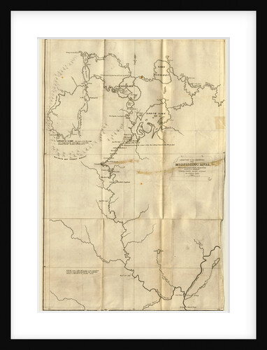 Map the Upper Mississippi to Itasca Lake, the actual source of this river, 1832, etc by Anonymous