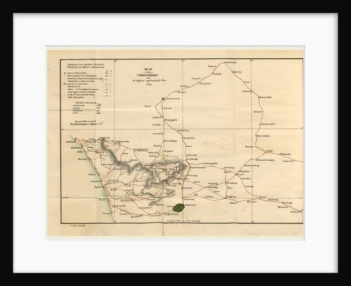 Observations on the Neilgherries, Neelgiries map by Anonymous