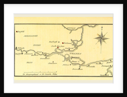 Map Kent UK by Anonymous