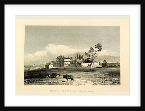 Hindoo temple, Chandngoan, Views in India, China, and on the Shores of the Red Sea by Anonymous