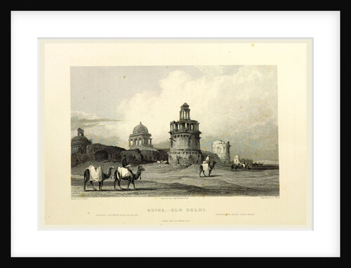 Ruins Old Delhi, Views in India, China, and on the Shores of the Red Sea by Anonymous