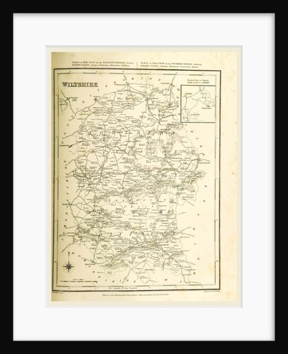 Map wiltshire, UK by Anonymous