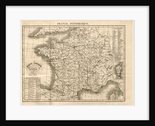 France pittoresque, map of France by Anonymous