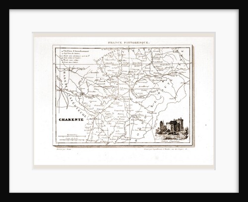 France pittoresque, map Charente by Anonymous