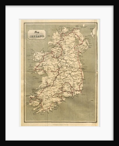 Ireland in 1834, map by Anonymous
