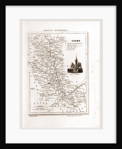 France pittoresque, map, Loire by Anonymous