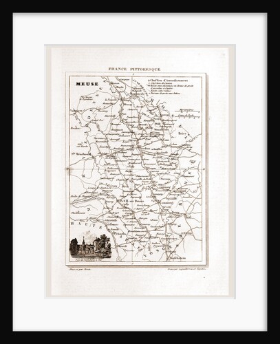 France pittoresque, map Meuse by Anonymous