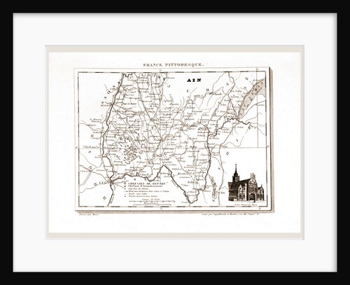 France pittoresque, Ain, map by Anonymous
