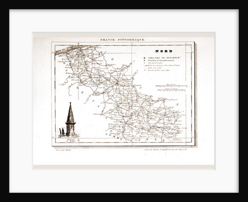France pittoresque, Nord, map by Anonymous