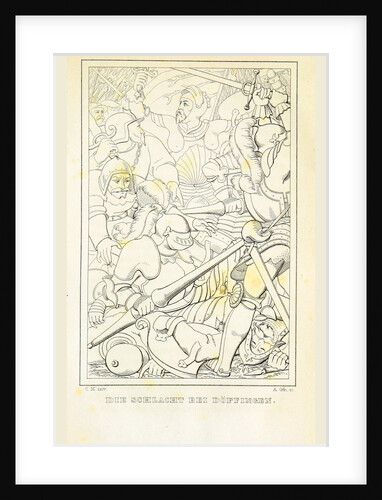 Battle near Doffingen, Germany by Anonymous