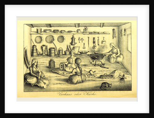 1822 bis 1828, Nogaijen-Tartaren kitchen by Anonymous