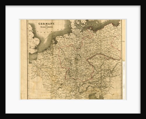 Map Germany 1836 by Anonymous
