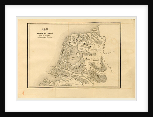 Map Batavie, Frise, The Netherlands by Anonymous