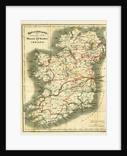 Map of Ireland, he Miseries and Beauties of Ireland by Anonymous