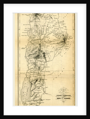 Map countries south of Damascus and east of Jordan by Anonymous