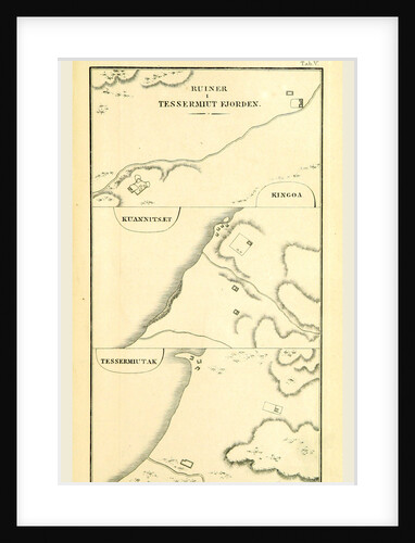 Ruins Tessermiut Fjord Greenland historical by Anonymous