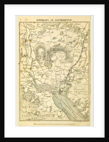 Map of the environs of Southampton, Hampshire, its past and present condition and future prospects by Anonymous
