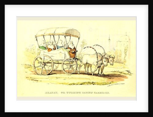 Arabat or Turkish ladies Carriage, Damascus and Palmyra, a journey to the East by W. M. Thackeray