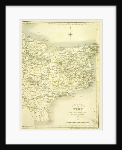 Map, County of Kent, 1839 by Anonymous