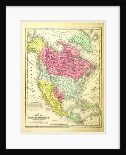 Map of North America by Anonymous