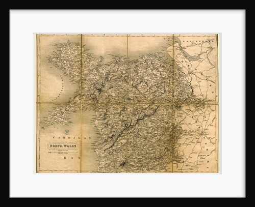 Map, Excursions in North Wales, including Aberystwith and the Devil's Bridge, 1838 by Anonymous
