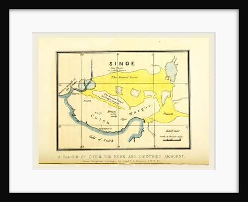 Sketches, taken during a residence in one of the Northern Provinces of Western India, Sinde, the Runn, map by Anonymous