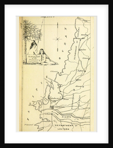 Province of Conception, map, the year 1835 by Anonymous