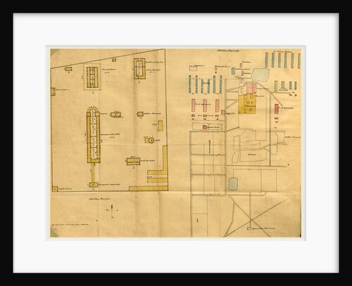 On the topography of Meerutt, and the principal diseases which prevailed in the 1st brigade of Horse Artillery at that place, 19th century drawing by Anonymous