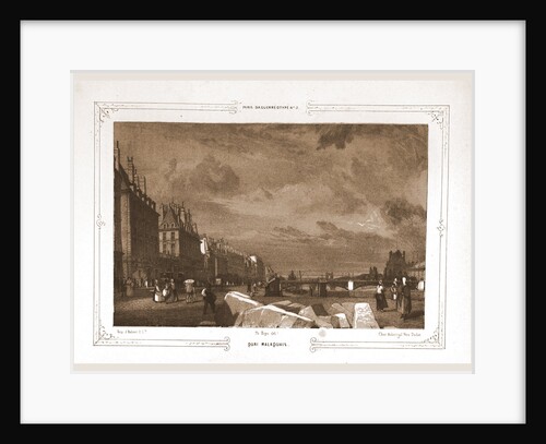 Quai Malaquais, Paris and surroundings by M. C. Philipon