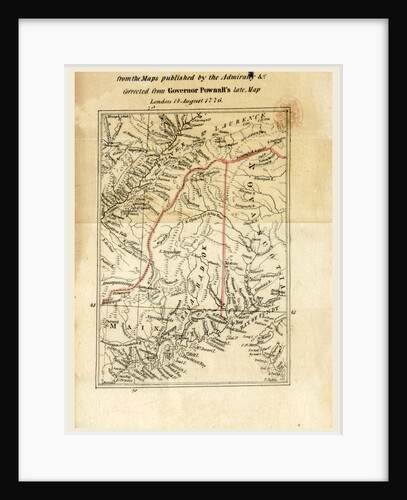 The right of the United States of America to the North-Eastern boundary claimed by them, map by Anonymous