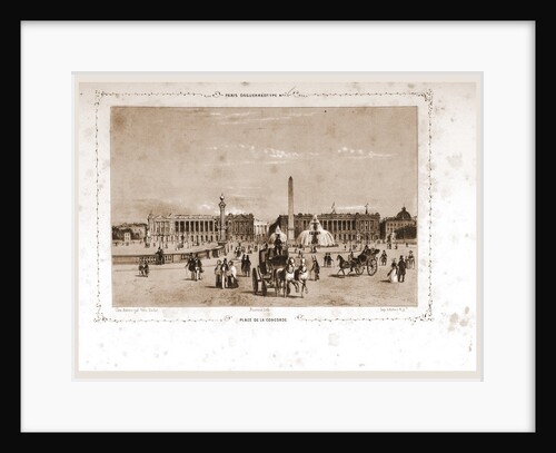Place de la Concorde, Paris and surroundings by M. C. Philipon
