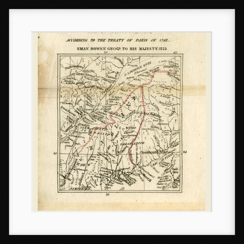 Map of North America, The right of the United States of America to the North-Eastern boundary claimed by them by Anonymous
