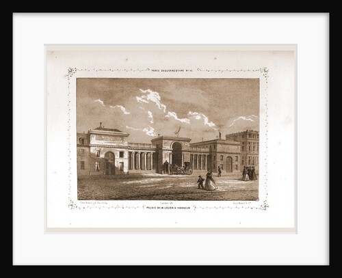Palais de la legion D'Honneur, Paris and surroundings by M. C. Philipon