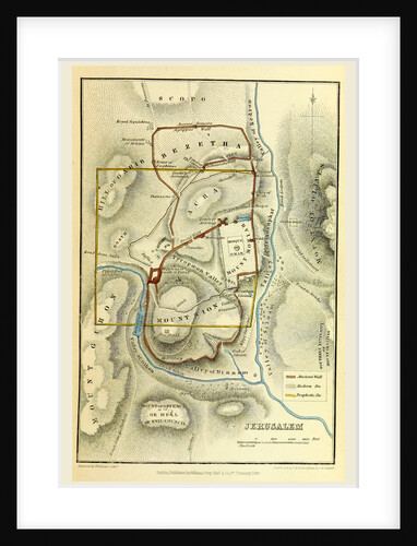 Map Jerusalem by Anonymous