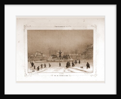 Vue de Chateau D'Eau, Paris and surroundings by M. C. Philipon