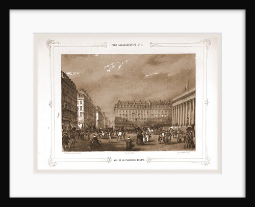 View from Place de la Bourse, Paris and surroundings by M. C. Philipon