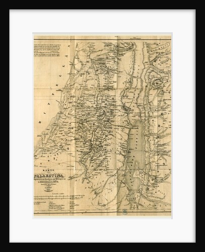 Map, Biblical Researches in Palestine, Mount Sinai by Anonymous
