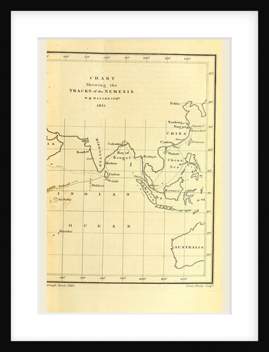 Chart shewing of the Tracks of the Nemesis by Anonymous