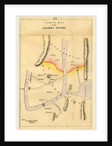 Map Landoha Nuddee, of 1833 by Anonymous