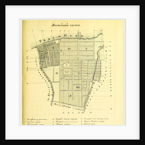 River Neva, map Russia by Anonymous