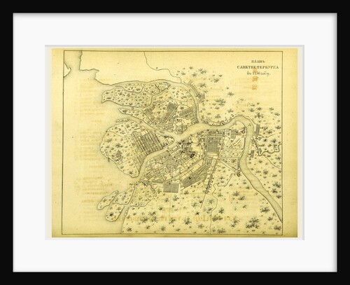 Map 1756, Russia, St Petersburg by Anonymous