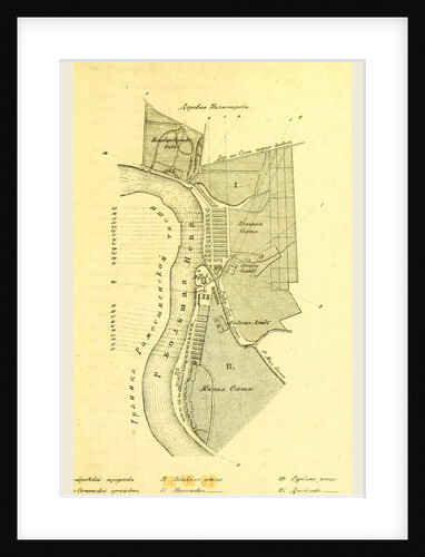 Map Russia, River Neva, djerv poluostrov by Anonymous