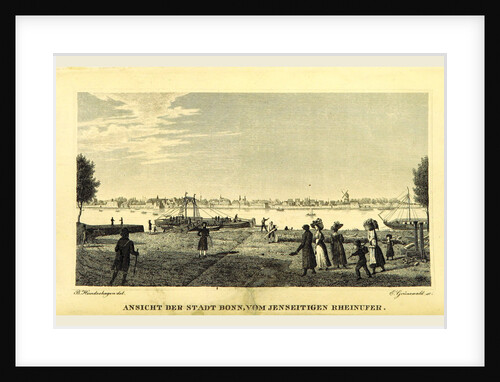 The city and University of Bonn on the Rhine, with their environments by Anonymous