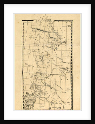 Map, Personal Narrative of a Journey from India to England, by Bussorah astrakhan and St. Petersburgh in the year 1824 by Anonymous