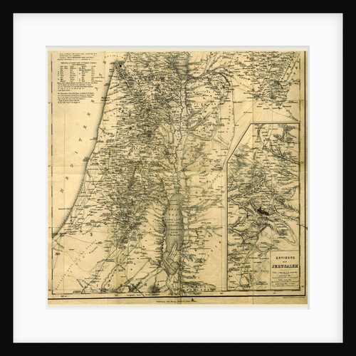 Map of Jerusalem, Biblical Researches in Palestine, Mount Sinai, and Arabia by Anonymous