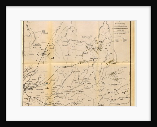 Positions of the Dutch Army in Belgium in 1831 by Anonymous