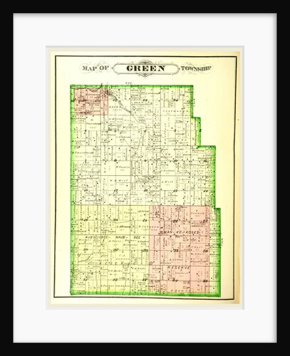Map of Green township, History of Marshall county, Indiana, 1836 to 1880, etc by Anonymous
